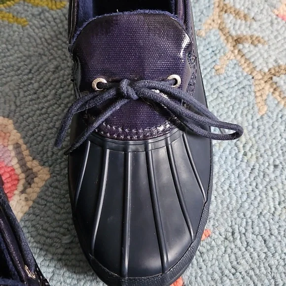 Speery Top Sider Bavy Blue Duck Boots - Picture 5 of 6